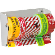 Manual Wall Mount Dispenser for Up To 12-1/2" Width Labels, 13"L x 9"W x 5'H, White