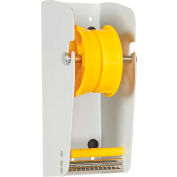 Manual Wall Mount Dispenser for Up To 3" Width Labels, 9"L x 5"W x 3-3/4"H, White
