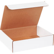 Corrugated Literature Mailers 11-1/8" x 8-3/4" x 3" 200#/ECT-32 White - Pkg Qty 50