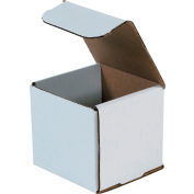 Corrugated Mailers 4" x 4" x 4" 200#/ECT-32 White - Pkg Qty 50