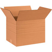 Multi-Depth Cardboard Corrugated Boxes 16" x 12" x 12" 200#/ECT-32 - Pkg Qty 25