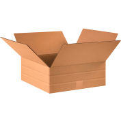 Multi-Depth Cardboard Corrugated Boxes 16" x 16" x 6" 200#/ECT-32 - Pkg Qty 25