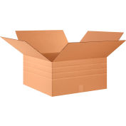 Multi-Depth Cardboard Corrugated Boxes 24" x 24" x 12" 200#/ECT-32 - Pkg Qty 20