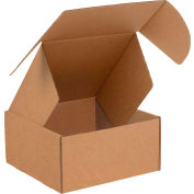 Global Industrial Corrugated Tab Lock Literature Mailers, 14"L x 10"W x 6"H, Kraft - Pkg Qty 50