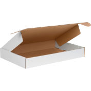 Corrugated Tab Lock Literature Mailers 17-1/8" x 11-1/8" x 2" 200#/ECT-32 White - Pkg Qty 50