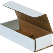 Corrugated Mailers 7-1/2" x 3-1/4" x 1-3/4" 200#/ECT-32 White - Pkg Qty 50