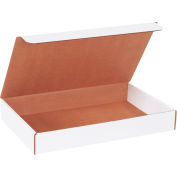 Corrugated Literature Mailers 14-1/8" x 8-3/4" x 2" 200#/ECT-32 White - Pkg Qty 50