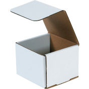 Corrugated Mailers 4-3/8" x 4-3/8" x 3-1/2" 200#/ECT-32 White - Pkg Qty 50