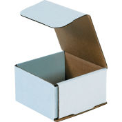 Corrugated Mailers 4-3/8" x 4-3/8" x 2-1/2" 200#/ECT-32 White - Pkg Qty 50