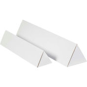 Triangle Mailing Tubes, 2"W x 24-1/4"L, White - Pkg Qty 50