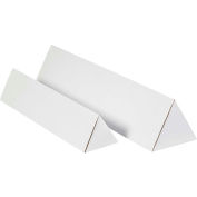 Global Industrial&#153; Triangle Mailing Tubes, 3&quot;W x 30-1/4&quot;L, White - Pkg Qty 50