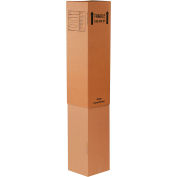 Global Industrial™ Outer Lamp Cardboard Corrugated Boxes, 12-5/16"L x 12-5/16"W x 40"H, Kraft - Pkg Qty 15