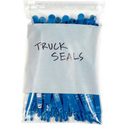 Global Industrial™ Slide Seal Reclosable Poly Bags W/White Block, 9"W x 12-1/2"L, 3 Mil 100/pk