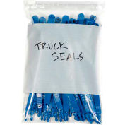 Global Industrial Slide Seal Reclosable Poly Bag W/White Block 16"W x 12"L 3 Mil Clear 100/Pk