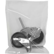 Global Industrial Flat Poly Bags, 12"W x 18"L, 8 Mil, Clear, 250/Pack