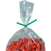 Global Industrial Paper Twist Ties, 6"L x 5/32"W, Green, 2000/Pack