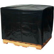 Global Industrial™ Pallet Covers, 48"W x 40"D x 100"H, 2 Mil, Black, 50/Pack