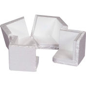 Global Industrial Foam Corners, 3-3/4"L x 3-3/4"W x 3-3/4"H, White, 400/Pack