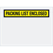 Panel Face Envelopes - "Packing List Enclosed" 6-3/4 x 5" Yellow, 1000/Case