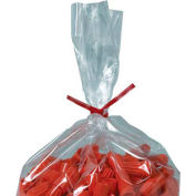 Plastic Twist Ties, 6"L x 5/32"W, Red, 2000 Pack