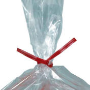 Global Industrial™ Plastic Twist Ties, 8"L x 5/32"W, Red, 2000/Pack