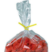 Global Industrial Plastic Twist Ties, 8"L x 5/32"W, Yellow, 2000/Pack