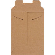 Stayflats® Tab Lock Mailers, 8"L x 6"W, Kraft, 100/Pack