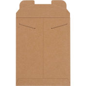 Stayflats® Tab Lock Mailers, 9"W x 11-1/2"L, Kraft, 100/Pack