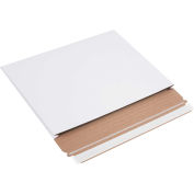 Stayflats Plus® Gusseted Mailers, 12-1/2"W x 9-1/2"L x 1"D, White, 100/Pack