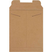 Stayflats® Tab Lock Mailers, 9-3/4"W x 12-1/4"L, Kraft, 100/Pack