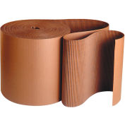 Singleface Corrugated Roll, A Flute, 6"W x 250L, Kraft, 1 Roll