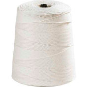 Cotton Twine, 12 Ply, 4200'L, 30 Lbs. Tensile Strength, White