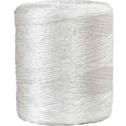 Global Industrial™ Polypropylene Tying Twine, 3 Ply, 2800'L, 480 Lbs. Tensile Strength, White