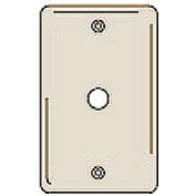 Bryant NP11I Telephone and Coax Plate, 1-Gang, Standard, Ivory Nylon, Box