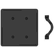 Bryant NP24BK Strap Mounted Blank Plate, 2-Gang, Standard, Black Nylon