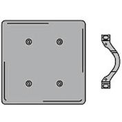 Bryant NP24GY Strap Mounted Blank Plate, 2-Gang, Standard, Gray Nylon