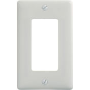 Bryant NP26W Decora Wallplate, 1-Gang, Nylon, White, Standard Size - Pkg Qty 10