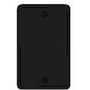 Bryant NPJ13BK Box Mounted Blank Plate, 1-Gang, Mid-Size, Black Nylon