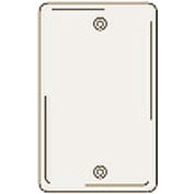 Bryant NPJ13LA Box Mounted Blank Plate, 1-Gang, Mid-Size, Light Almond Nylon
