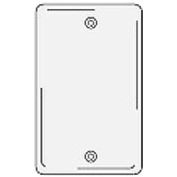 Bryant NPJ13W Box Mounted Blank Plate, 1-Gang, Mid-Size, White Nylon