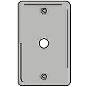 Bryant SS11 Telephone and Coax Plate, 1-Gang, Standard, Satin Stainless