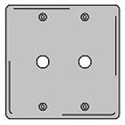 Bryant SS22 Telephone and Coax Plate, 2-Gang, Standard, Satin Stainless