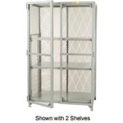 Little Giant® All Welded Storage Locker, 1 Adj. Center Shelf, 24 x 60