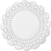 Cambridge Lace Doilies, Round 10" White, 1000/Carton