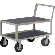 Little Giant® Low Deck Instrument Cart w/Non-Slip Vinyl Shelf Surface, Flush Top, 30 x 48