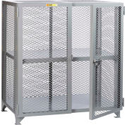 Little Giant® Welded Storage Locker w/Adjustable Center Shelf, Mesh Sides, 49"W x 27"D x 52"H