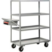 Little Giant® Multi-Shelf Truck 4ML-3048-6PH-WSP, 4 Lip Shelves 30x48 Writing Shelf Pocket