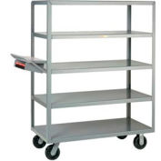 Little Giant® Multi-Shelf Truck 5M-2436-6PH-WSP 5 Flush Shelves 24x36 Writing Shelf Pocket