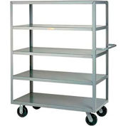 Little Giant® Multi-Shelf Truck 5M-2448-6PH, 5 Flush Shelves, 24 x 48