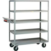 Little Giant® Multi-Shelf Truck 5ML-2448-6PH-WSP, 5 Lip Shelves 24x48 Writing Shelf Pocket